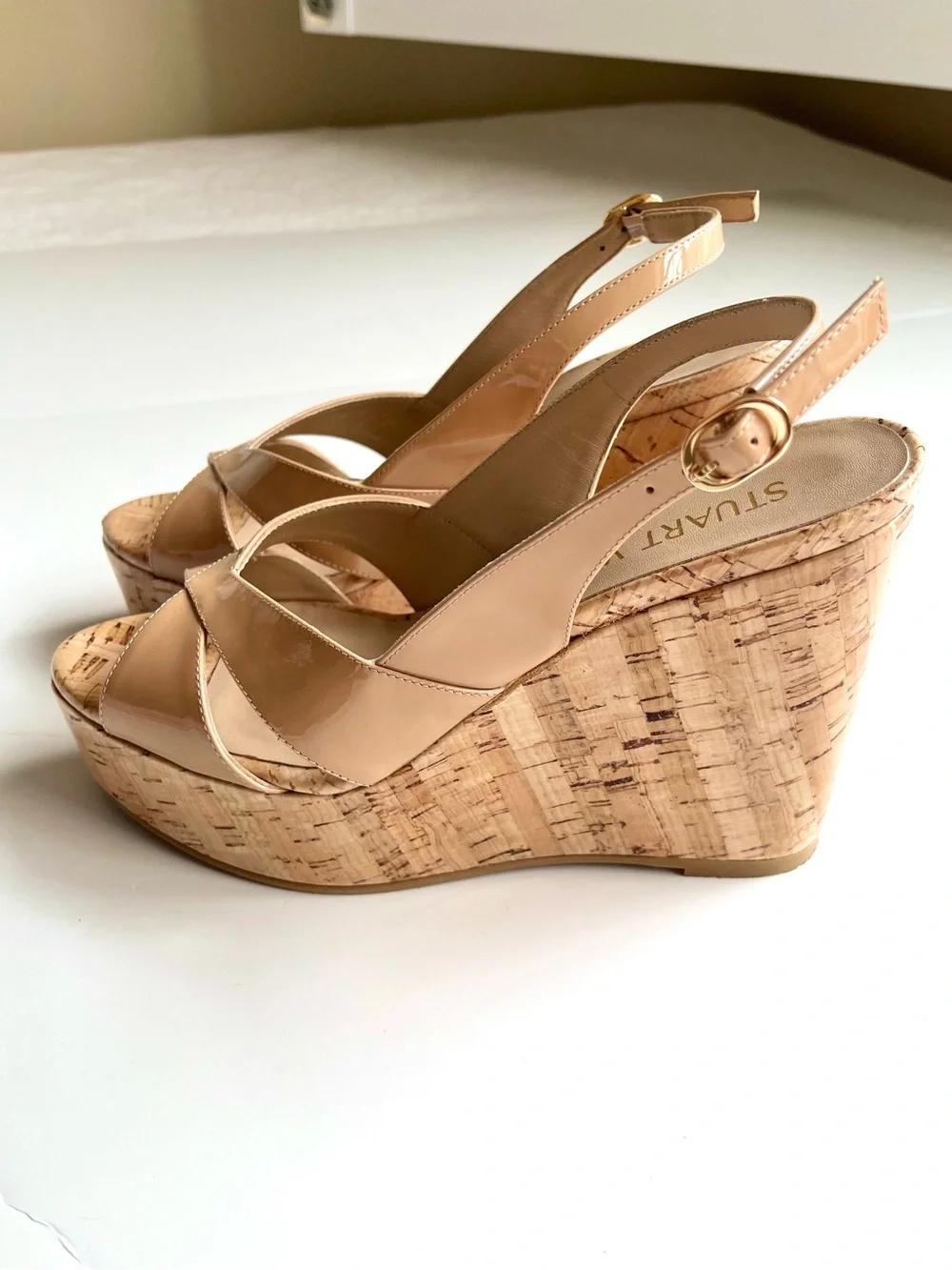 Stuart Weitzman Carmen Wedge Platform Sandals - Picture 8 of 12